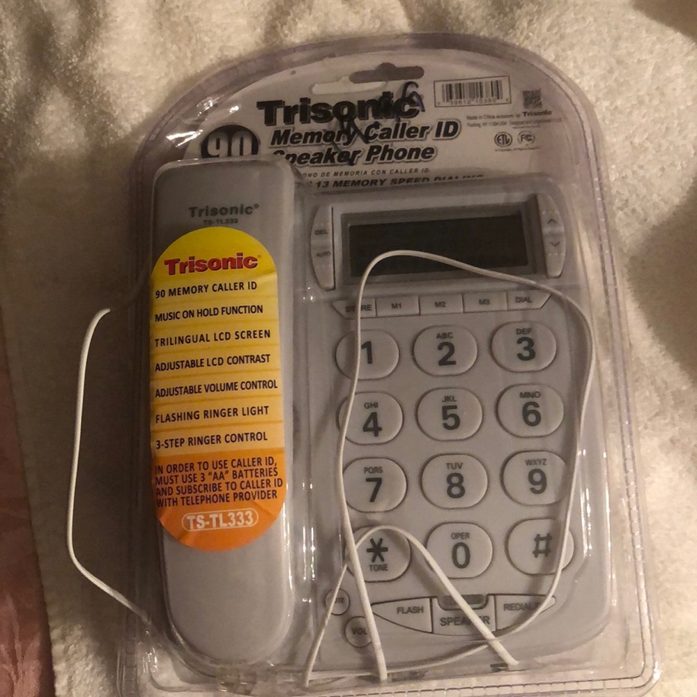 Corded touch tone phone